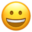 emoji mostrando os dentes