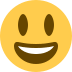 emoji sorridente boca aberta